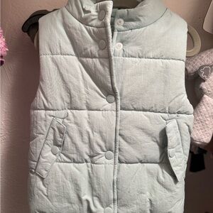 Toddler mint Puffer Vest 2yrs